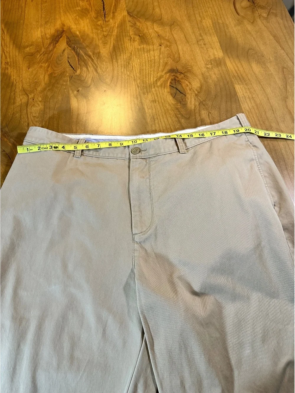 J.Crew Men's Classic Fit Khaki Pants 40W 100% Cotton Beige Casual Chino